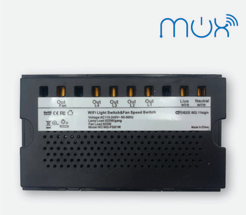 WiFi 4 Gang with Dimmer