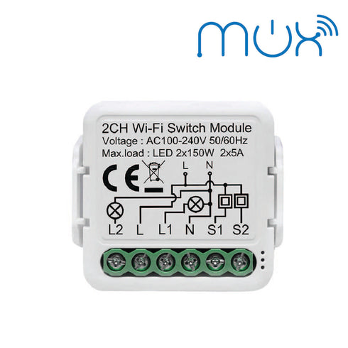 WiFi 2 Gang Switch Module